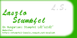 laszlo stumpfel business card